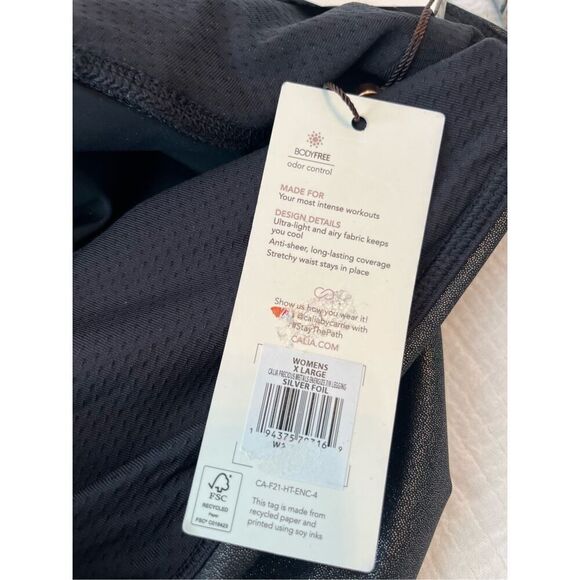 CALIA Women's Energize Silver Foil 7/8 Legging NEW NWT - Picture 4 of 5